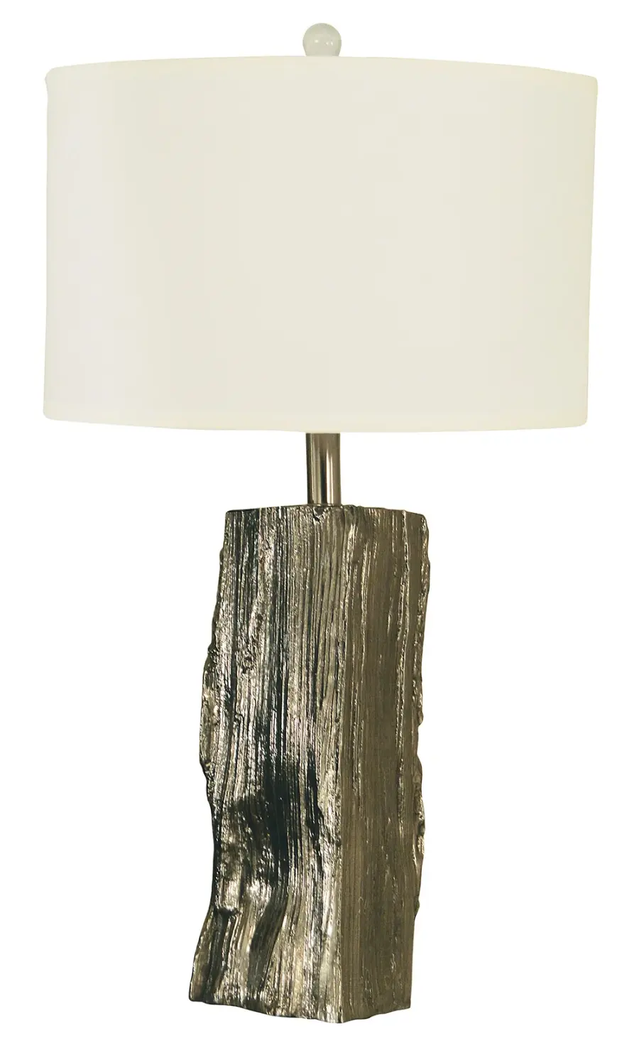 Driftwood Polished Nickel Table Lamp