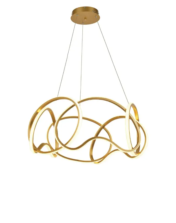 Irvine Brushed Gold Dining Chandelier