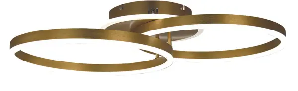 Harper Brushed Gold Semi-Flush Mount