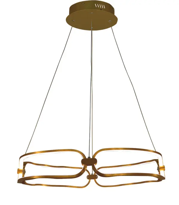 Luka Brushed Gold Dining Chandelier