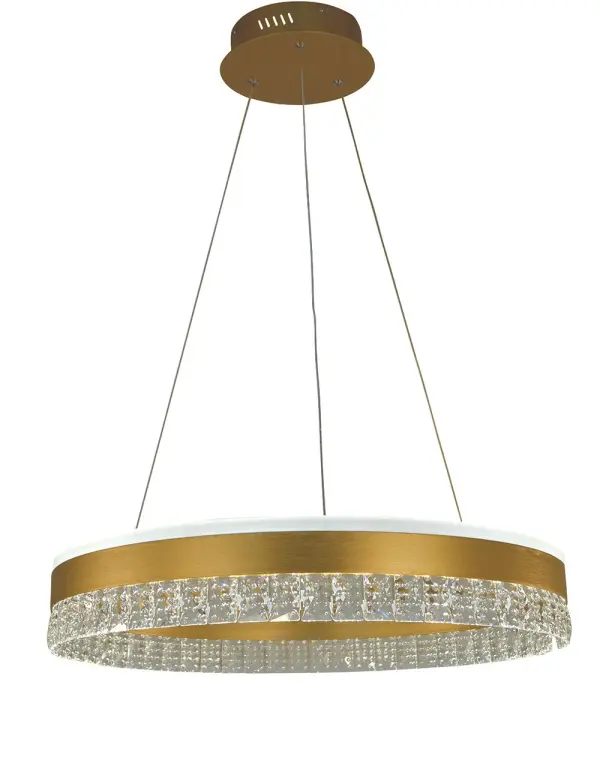 Hazel Brushed Gold Dining Chandelier