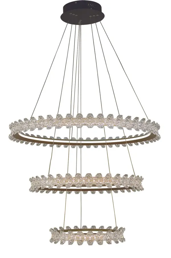 Mia Foyer Chandelier in Brushed Gold