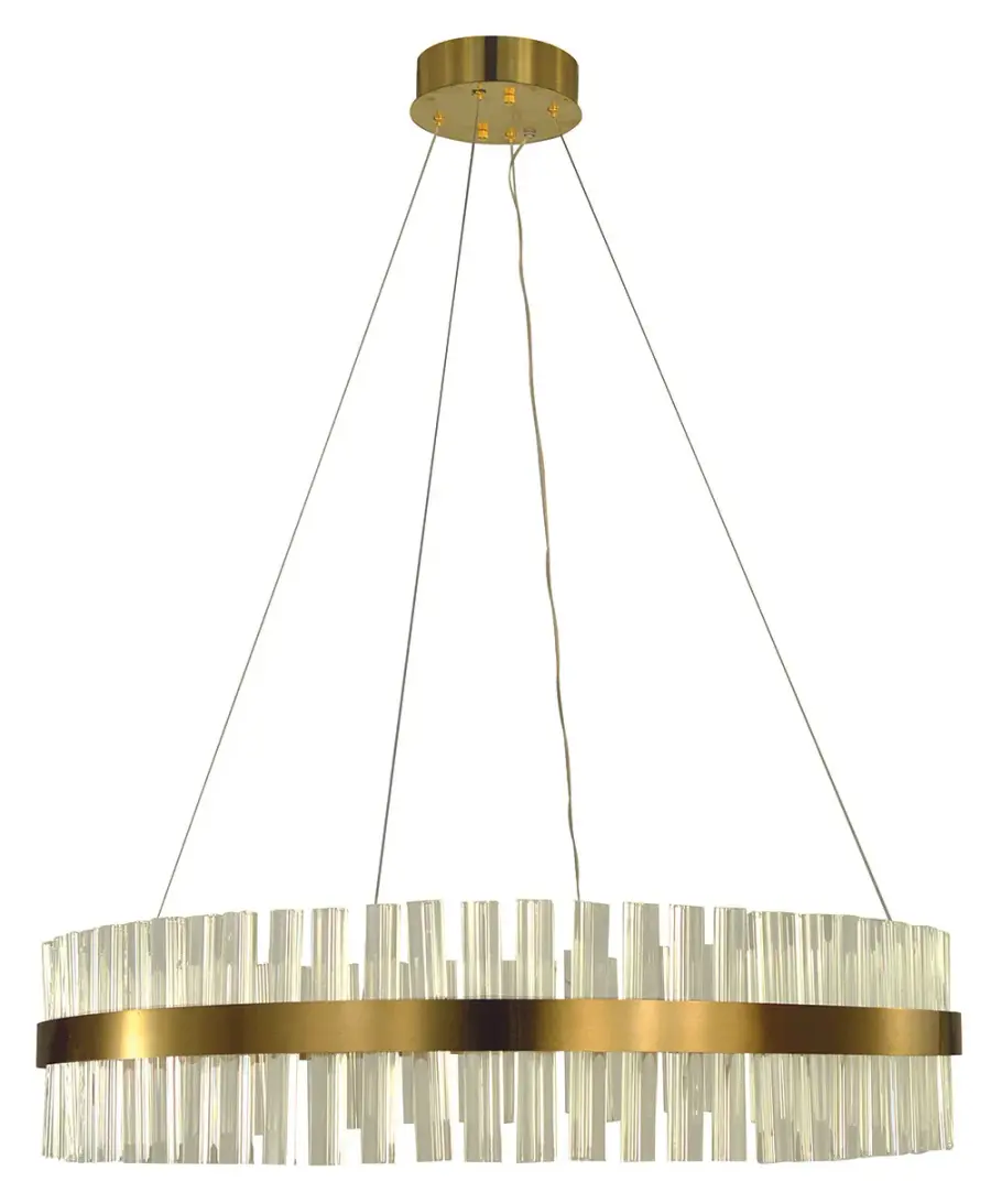 Emilia Brushed Gold Dining Chandelier