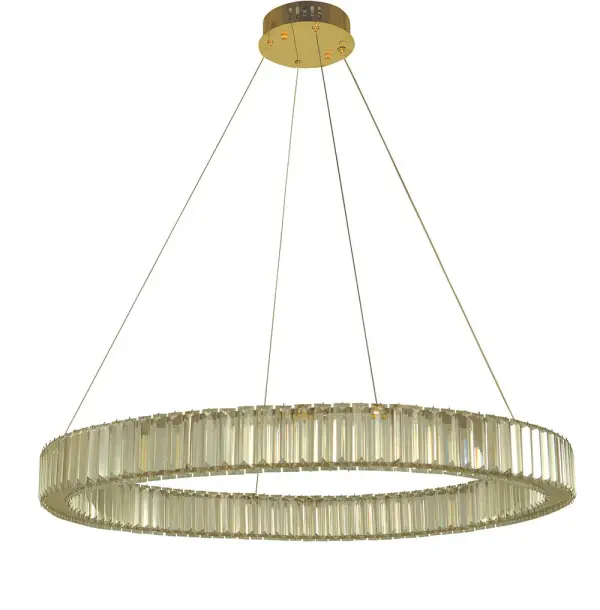 Maya Polished Gold Crystal Dining Chandelier