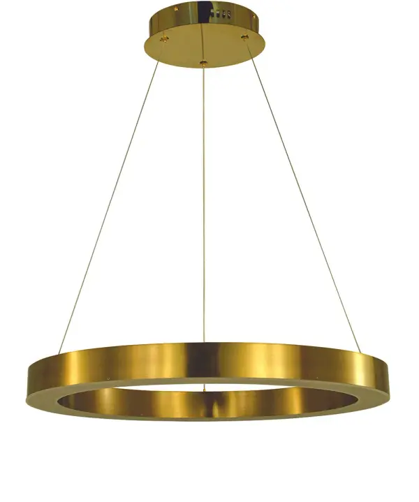Luna Brushed Gold Dining Chandelier