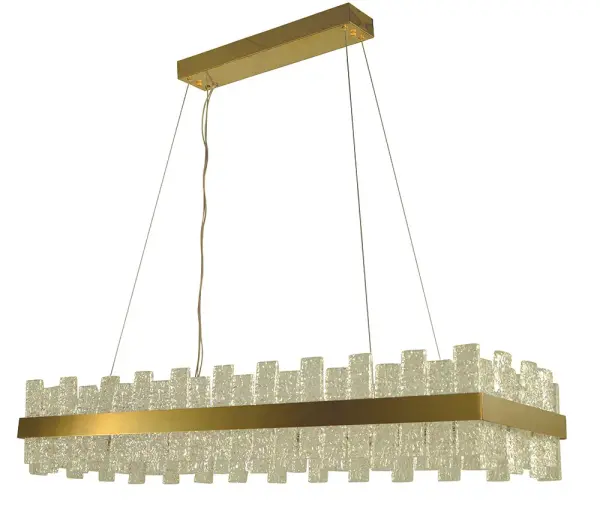 Lucas Brushed Gold Dining Chandelier