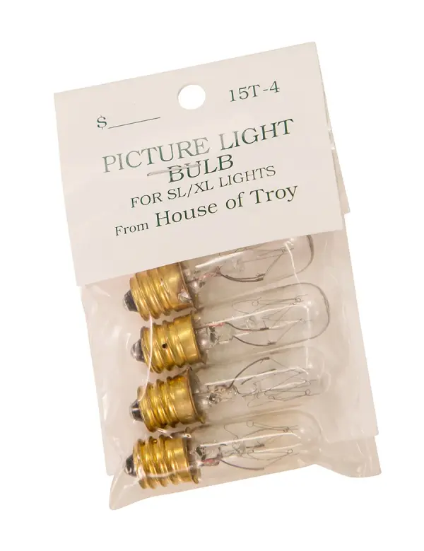 15W T4 Incandescent Candelabra Bulbs (4-Pack)