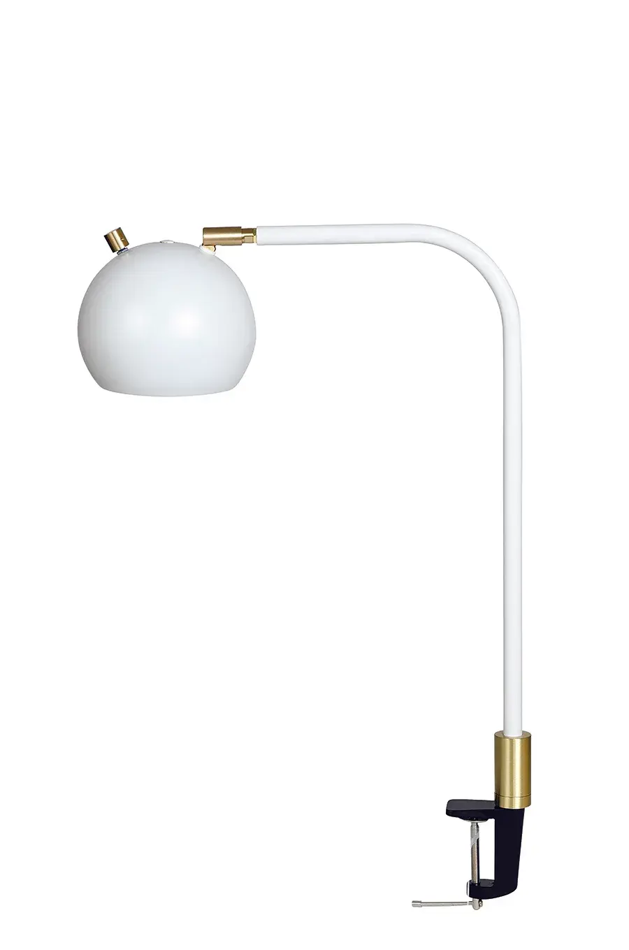 Aria Task Clip-On Table Lamp with Globe Shade