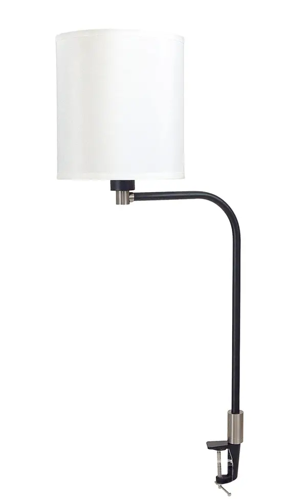 Aria Clip-On Task Lamp with Fabric Shade