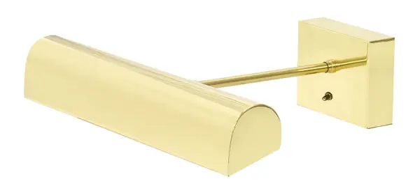 This cordless LED picture light combines traditional styling with modern convenience. The polished brass finish adds warmth while the battery operation eliminates wiring hassles, making it perfect for renters or quick installations.