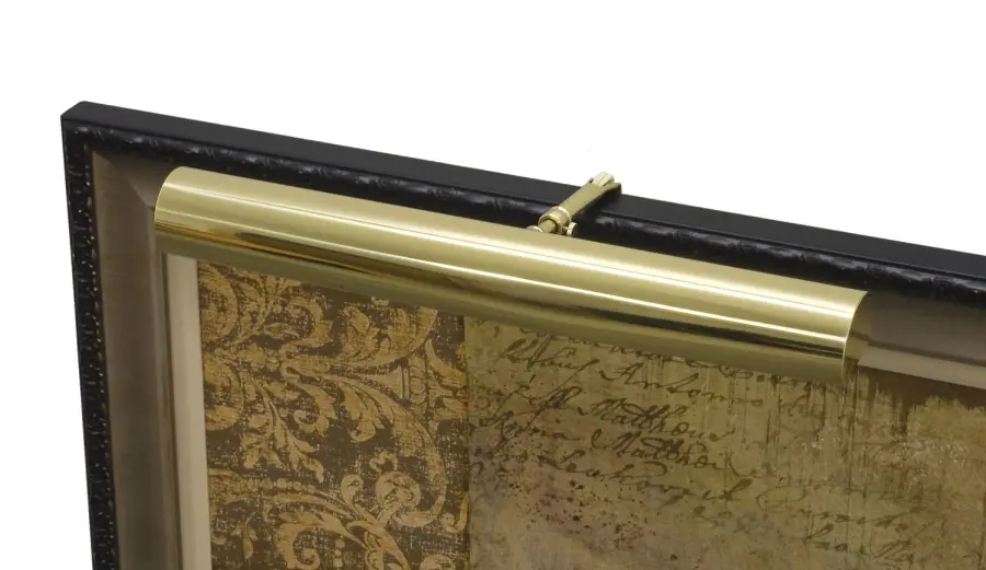 16" Polished Brass Picture Light