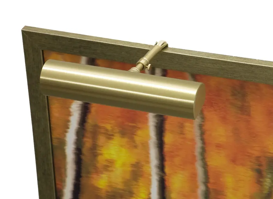 9" Satin Brass Picture Light