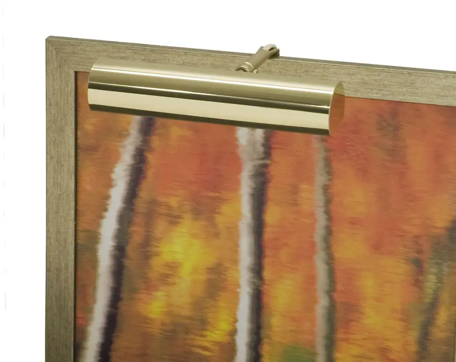 9" Polished Brass Picture Light