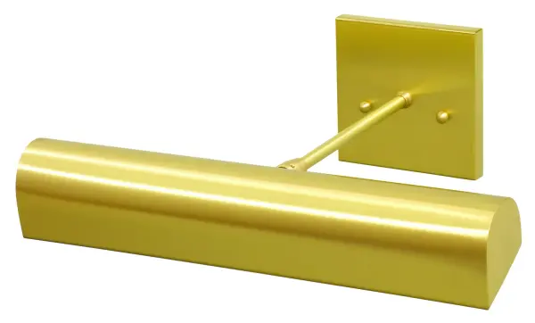This 8-inch polished brass picture light delivers focused illumination for artwork and wall displays. The traditional styling and warm brass finish complement classic and transitional interiors while providing functional task lighting.