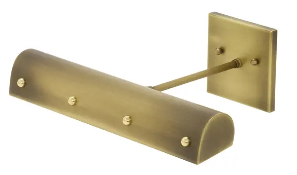 This traditional 14" LED picture light combines timeless brass finishes with decorative ball accents. Energy-efficient LED technology provides warm, focused illumination for artwork while the direct-wire installation ensures a clean look.