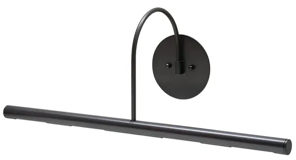 This 24-inch direct wire picture light delivers museum-quality illumination with four incandescent bulbs. The oil rubbed bronze finish adds traditional elegance while the slim profile keeps focus on your artwork.