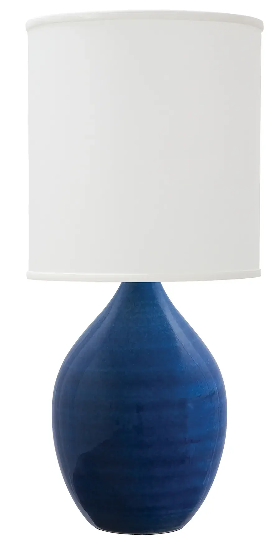 Scatchard Stoneware Table Lamp in Blue Gloss