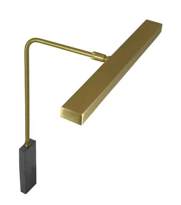 The Horizon LED Picture Light combines classic styling with modern LED technology. Its 12-inch width and satin brass finish make it ideal for illuminating artwork, while the integrated LED provides energy-efficient, warm lighting.