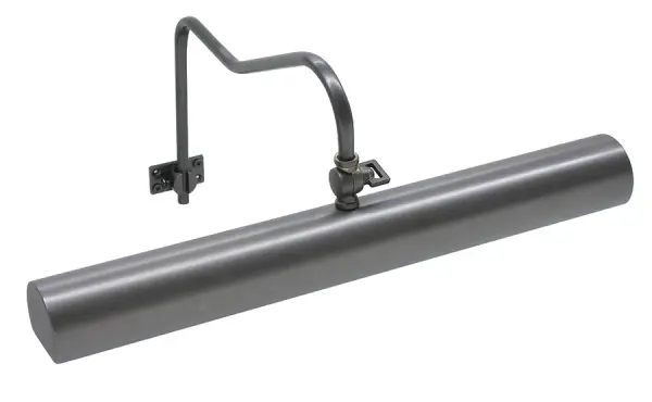 The Hyde Park Picture Light combines traditional styling with practical functionality. Its Oil Rubbed Bronze finish and metal construction provide durability, while the in-line hi-lo switch offers lighting control for artwork.