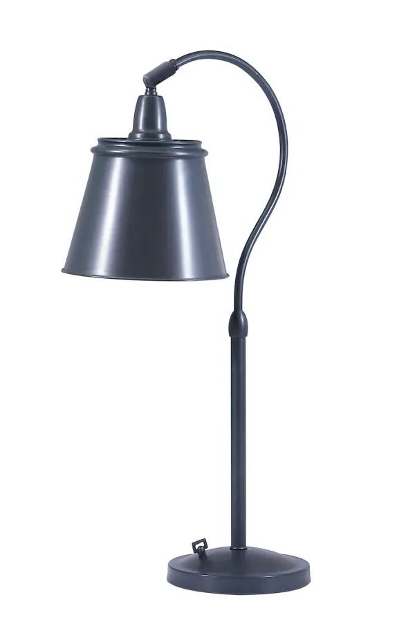 The Hyde Park table lamp combines traditional styling with modern functionality. Its oil rubbed bronze finish and metal shade create a sophisticated look, while the full range dimmer provides precise light control for any task or mood.