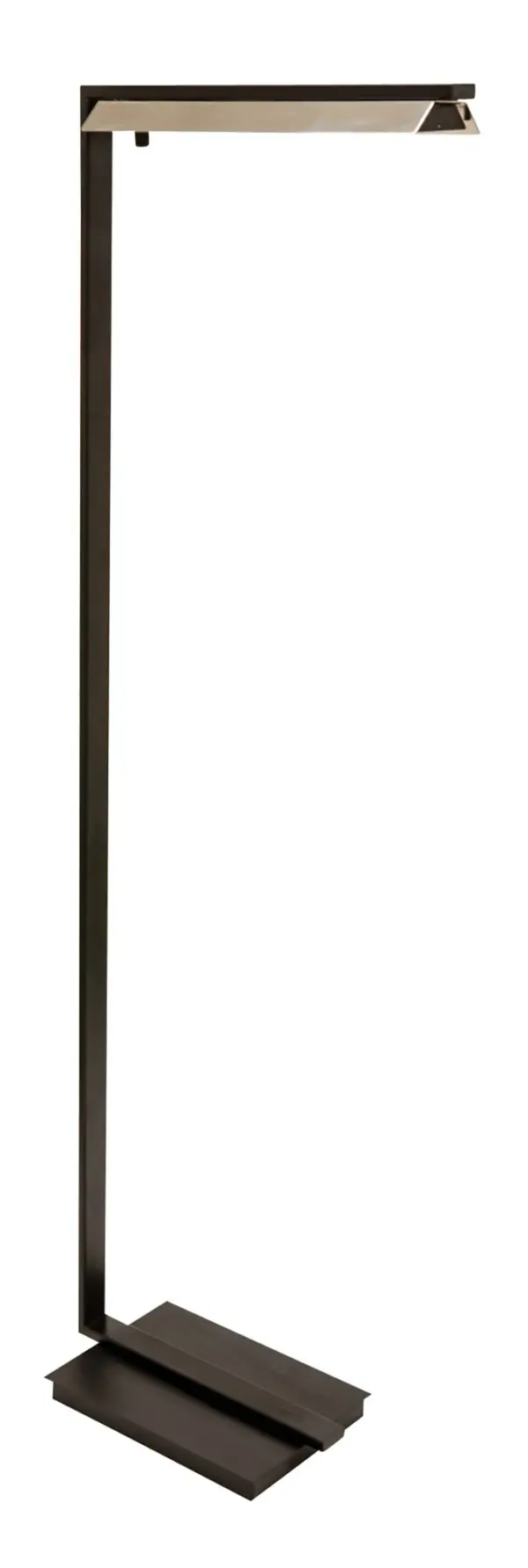 Jay 52" LED Floor Lamp in Black with Polished Nickel