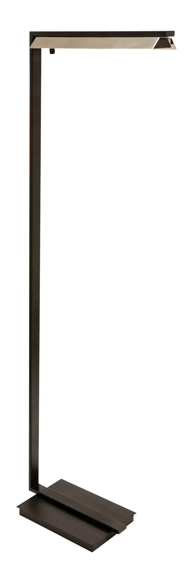 Jay 52" LED Floor Lamp in Black with Polished Nickel