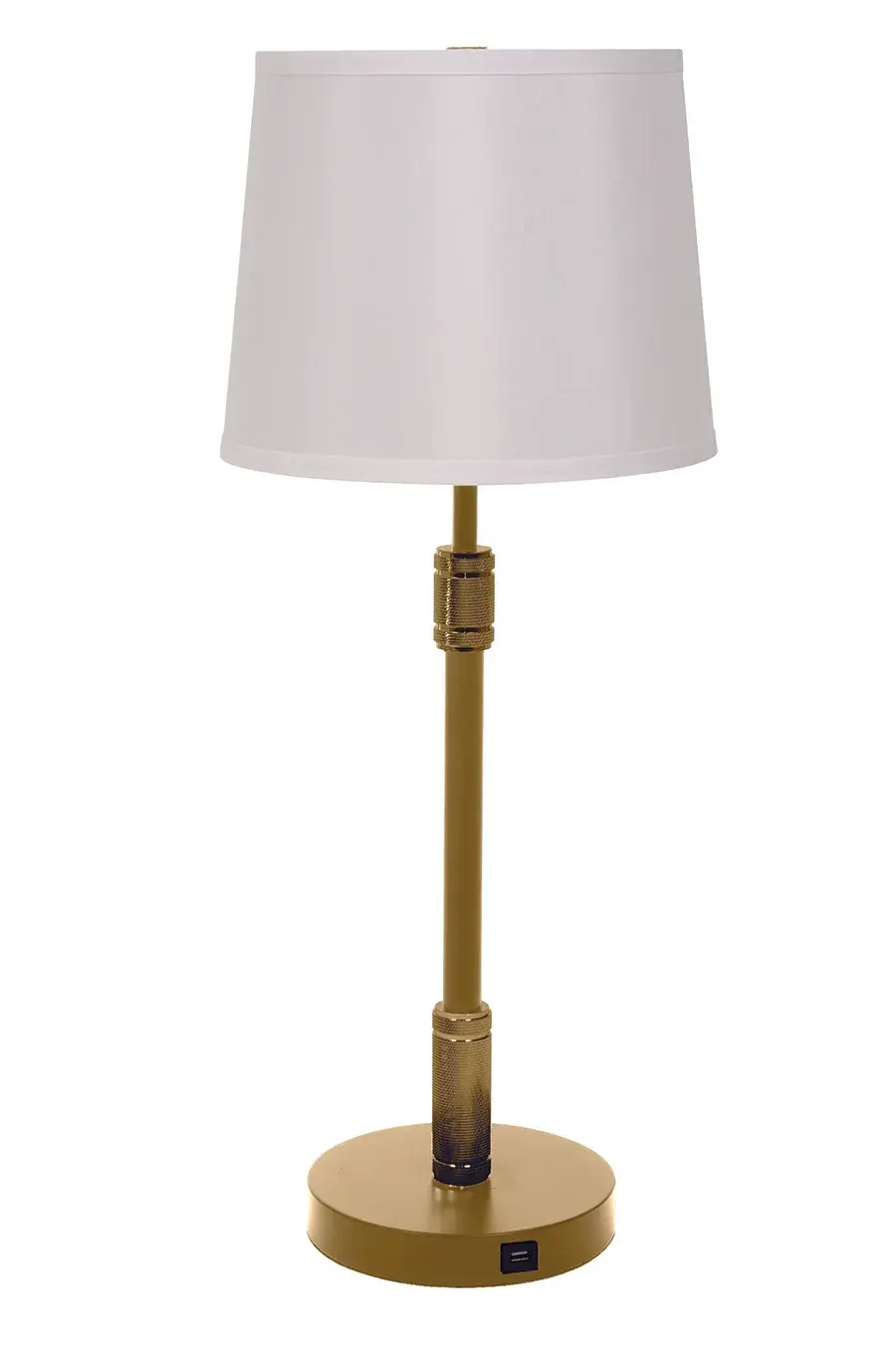 Killington Brushed Brass Table Lamp with USB Port