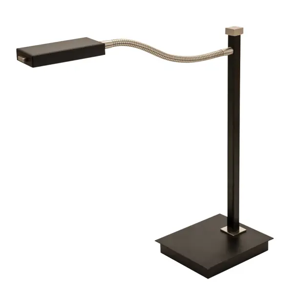 The Lewis LED Gooseneck Table Lamp combines modern design with practical task lighting. Its adjustable gooseneck arm and integrated LED technology deliver focused illumination perfect for reading and work.