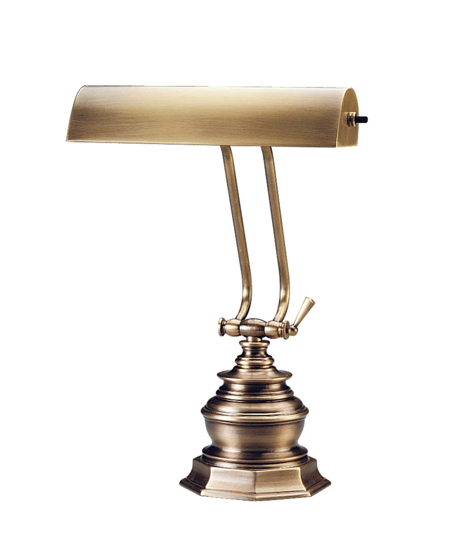 Piano and Desk Lamp - 10" Antique Brass