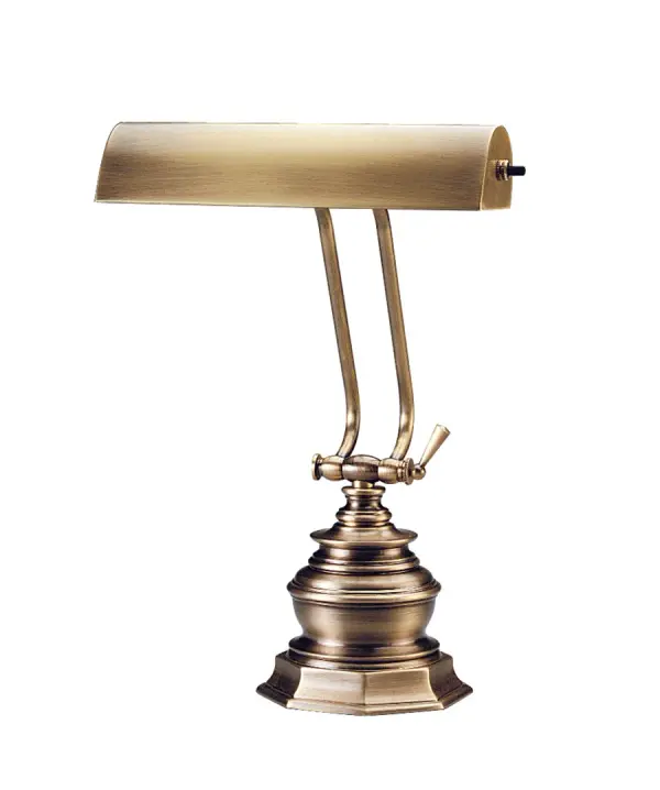Piano and Desk Lamp - 10" Antique Brass