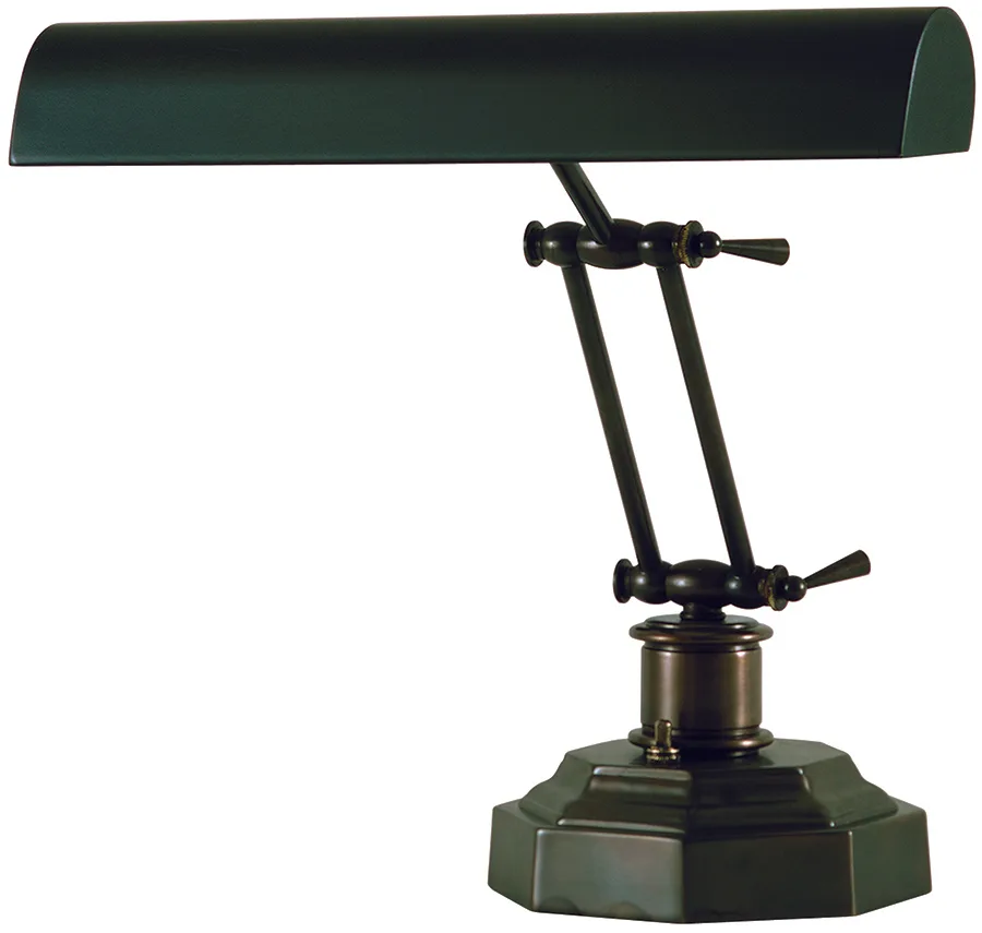 Piano and Desk Lamp 14" Mahogany Bronze