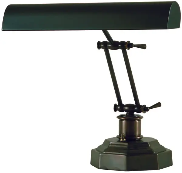 Piano and Desk Lamp 14" Mahogany Bronze