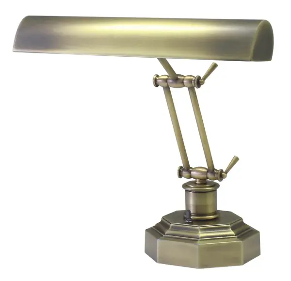 Piano and Desk Lamp - 14" Antique Brass