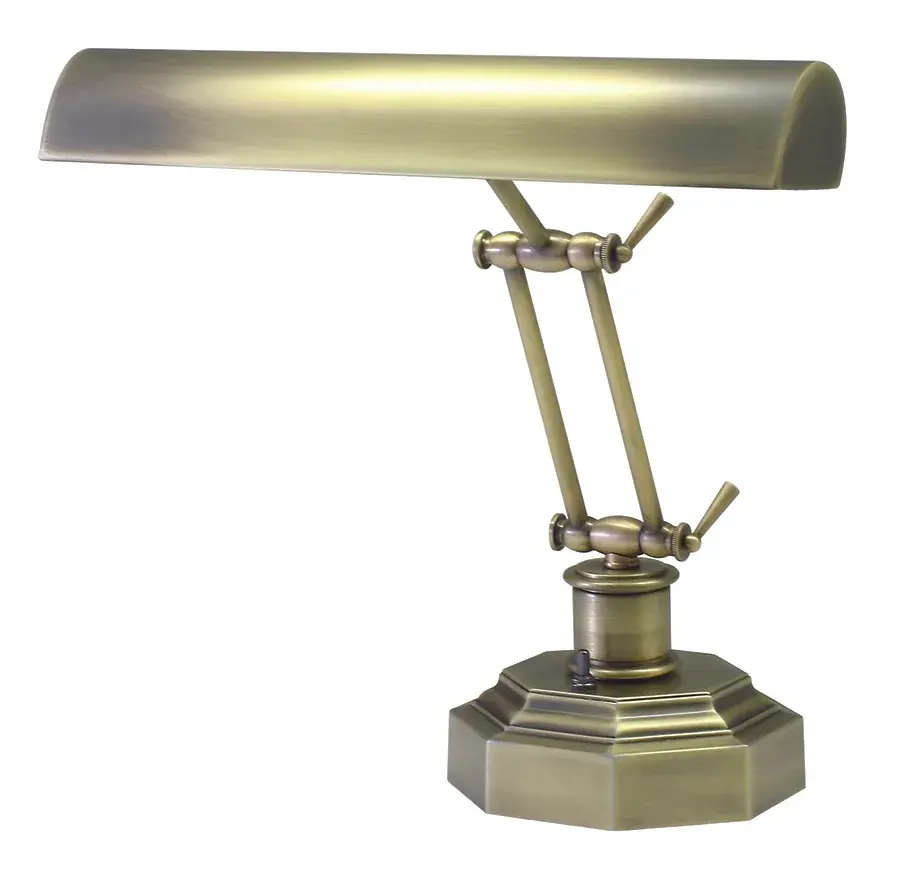 Piano and Desk Lamp - 14" Antique Brass