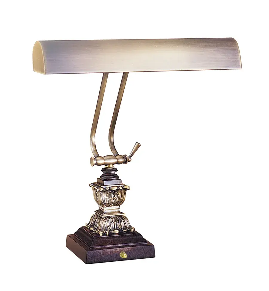 Piano and Desk Lamp in Antique Brass