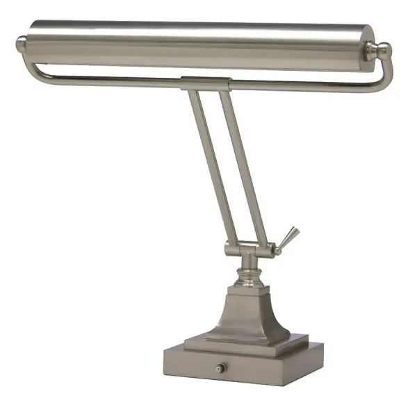 Piano and Desk Lamp 15" Satin Nickel