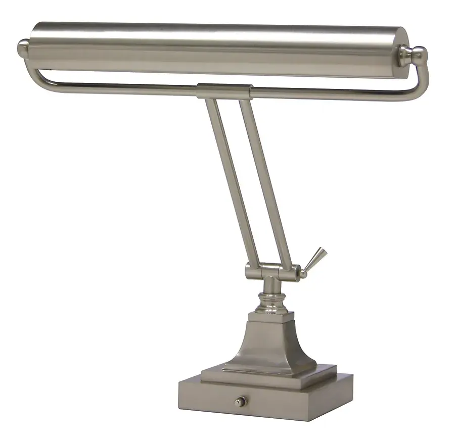 Piano and Desk Lamp 15" Satin Nickel