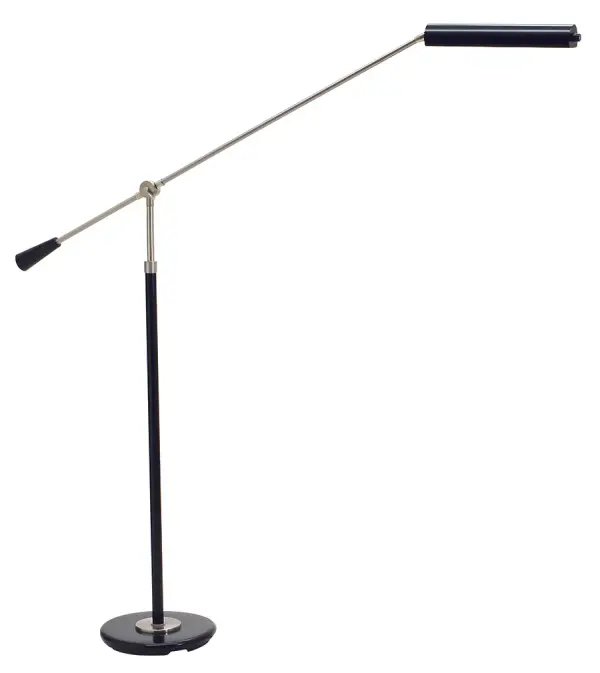 This contemporary floor lamp combines functional task lighting with sculptural design. The counter balance mechanism allows height adjustment from 26" to 54", while the integrated LED provides focused illumination perfect for reading or detailed work.