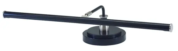 This 19-inch LED piano lamp combines classic styling with modern LED efficiency. The black finish with satin nickel accents creates a sophisticated look perfect for pianos, desks, or display shelving.