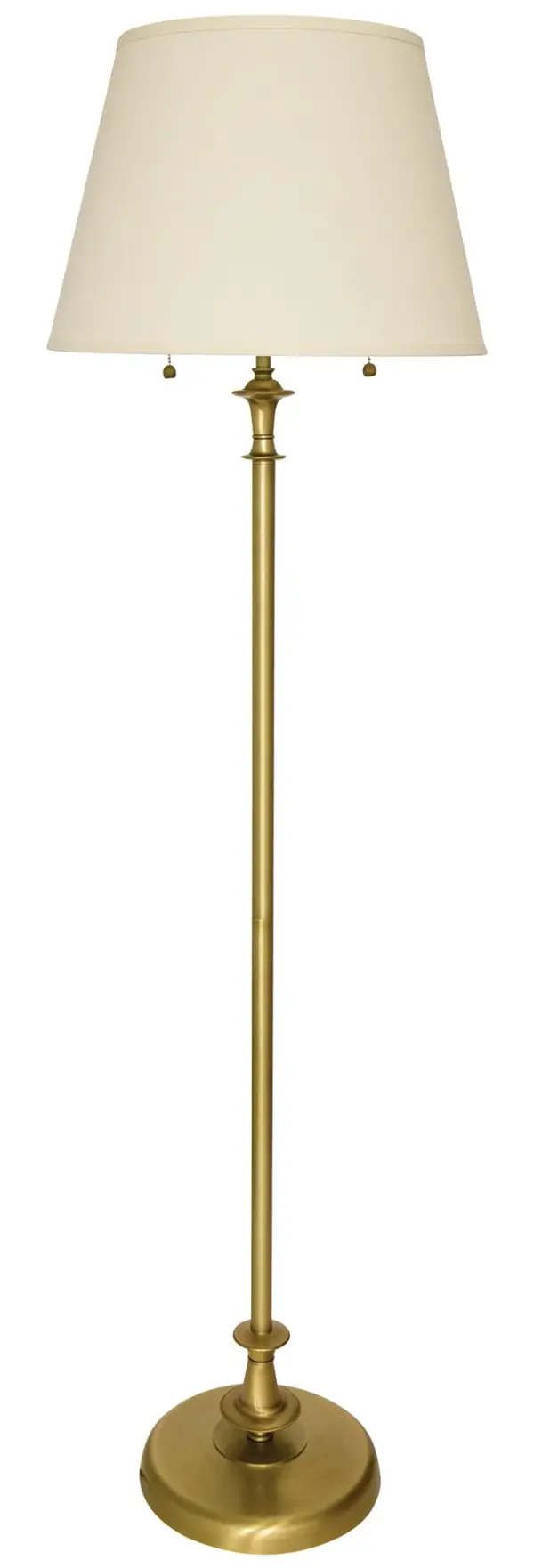 Randolph Antique Brass Floor Lamp