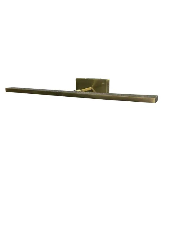The Advent 24" LED picture light combines classic antique brass styling with modern rechargeable technology. Features remote control operation, warm 2700K LED lighting, and cordless convenience for flexible artwork illumination.