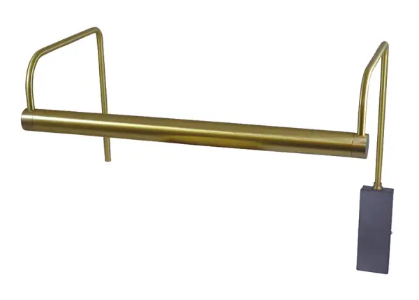 The Slim-Line LED Picture Light combines classic styling with modern LED technology. Its 15-inch width and satin brass finish make it ideal for illuminating artwork, while the energy-efficient LED provides warm 2700K light.
