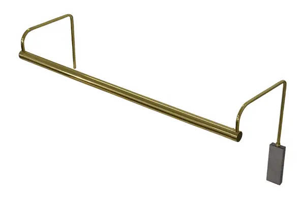 This 29-inch picture light combines classic polished brass styling with modern LED efficiency. Delivers 720 lumens of warm 2700K light with excellent 90 CRI color rendering, perfect for illuminating artwork and photographs.
