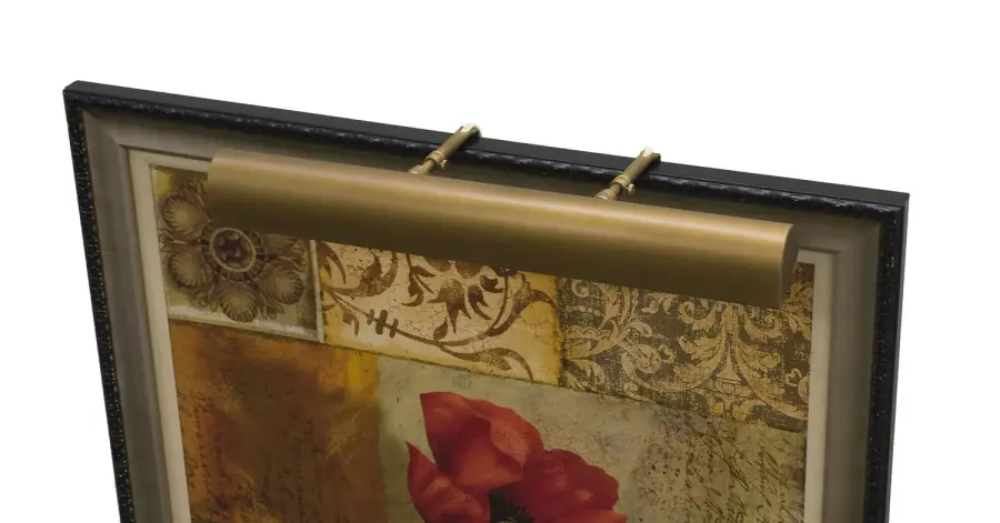 24" Three Light Picture Light in Weathered Brass