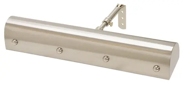 This 14-inch picture light combines classic traditional styling with functional illumination. Features decorative ball motifs and a convenient hi-lo switch for adjustable lighting. Perfect for highlighting artwork and photographs.
