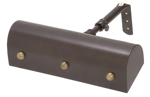 This classic 8-inch picture light combines traditional styling with functional illumination. Features decorative ball motifs and a convenient hi-lo switch for adjustable lighting. Perfect for highlighting artwork and photographs.
