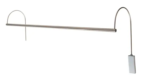 This 41-inch ultra slim-line LED picture light delivers museum-quality illumination with energy-efficient LED technology. The satin nickel finish provides a sophisticated, contemporary look that complements artwork without distraction.