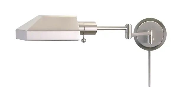 This pharmacy-style swing arm wall sconce combines classic design with modern functionality. The adjustable arm extends up to 16 inches, making it ideal for reading or task lighting in home offices and bedrooms.