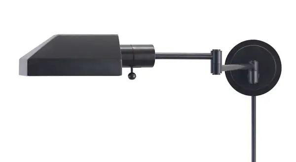 This traditional pharmacy wall light combines timeless design with practical swing arm functionality. The oil rubbed bronze finish and metal shade deliver both style and task lighting versatility for reading and workspace applications.