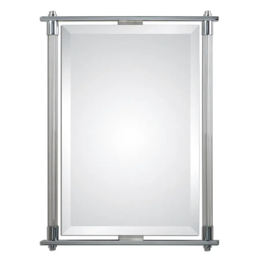 Adara Wall Mirror in Polished Chrome
